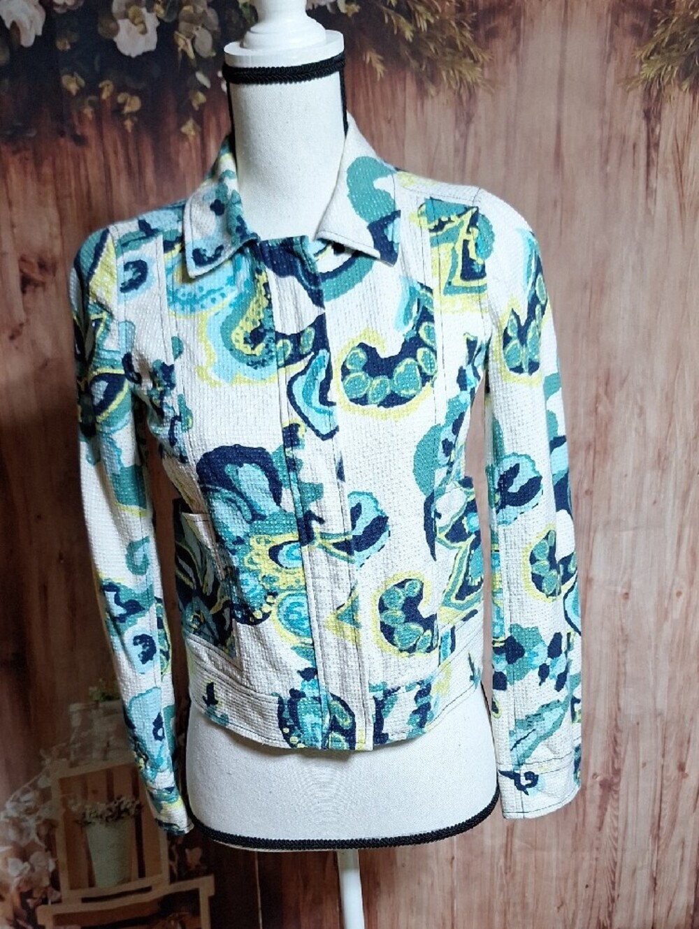 Tory Burch Colorful Business Jacket With Pockets